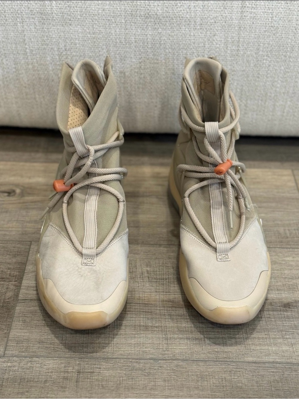 Fear of God Men’s High-Top Sneakers in Oatmeal